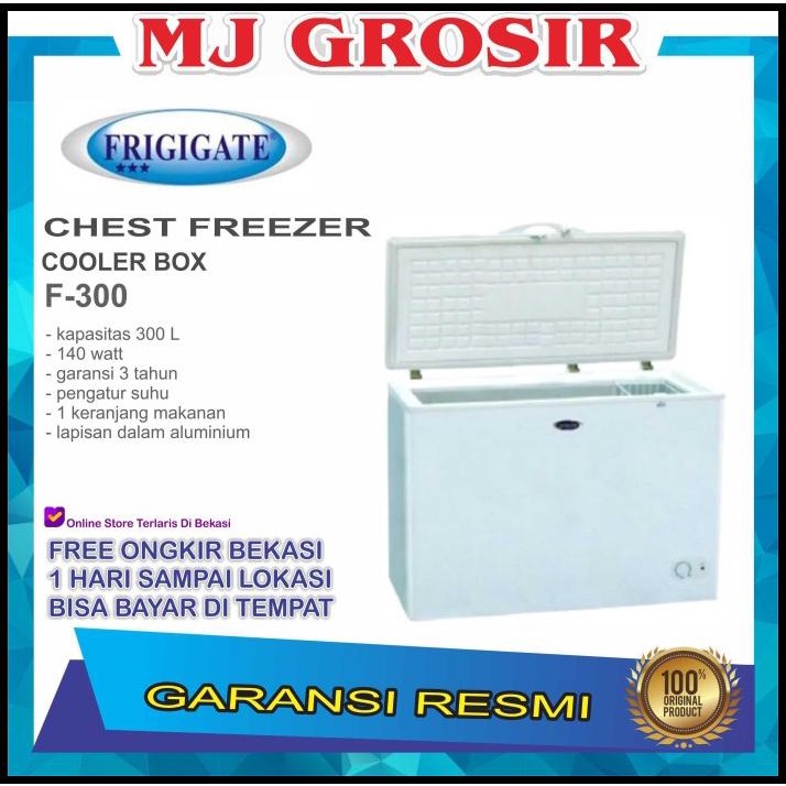 Frigigate F 300 Chest Freezer Box 300 L Lemari Pembeku 300 Liter