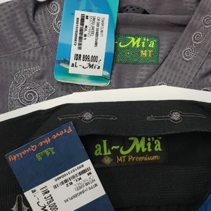 Baju muslim koko panjang pendek almia al mia al-mia original obral