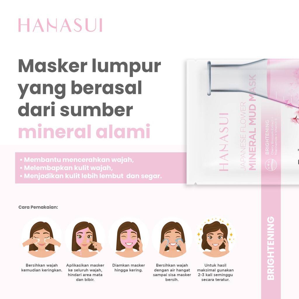 Hanasui Mineral Mud Mask Japanese Flower/korean herbal/asian heritage