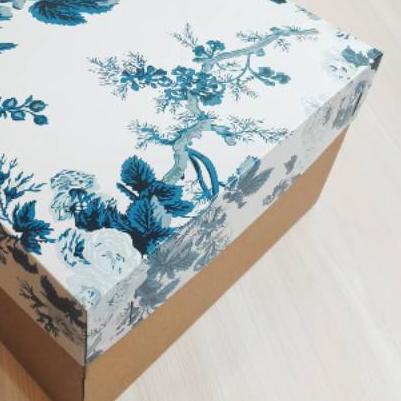 

✵ Dus kue corugated per 5pcs blue flower kotak kue box cake box kue pudding bolu ✽