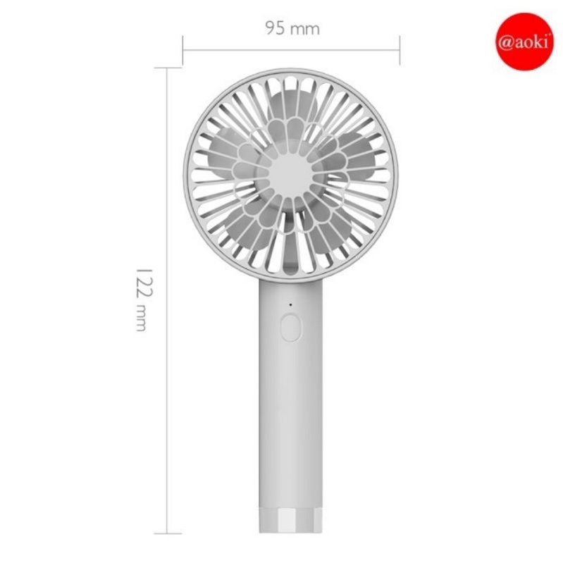 Aoki Mini Fan Portable USB Charge / Kipas Angin Genggam + Lampu Tidur LED AF-807Y