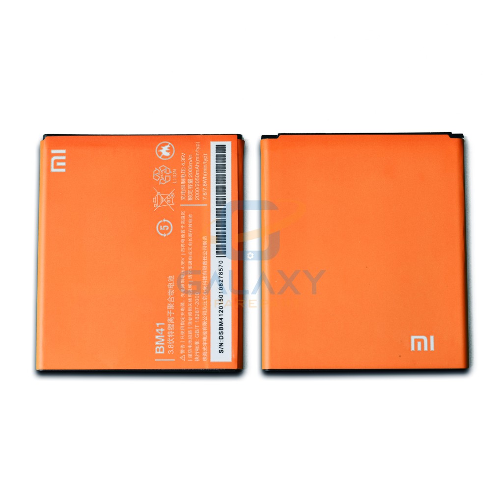 BATRE - BATERAI XIAOMI REDMI 1 / REDMI 1S / BM41 / BATRE XIAOMI REDMI 1 / REDMI 1S / BM-41 ORIGINAL