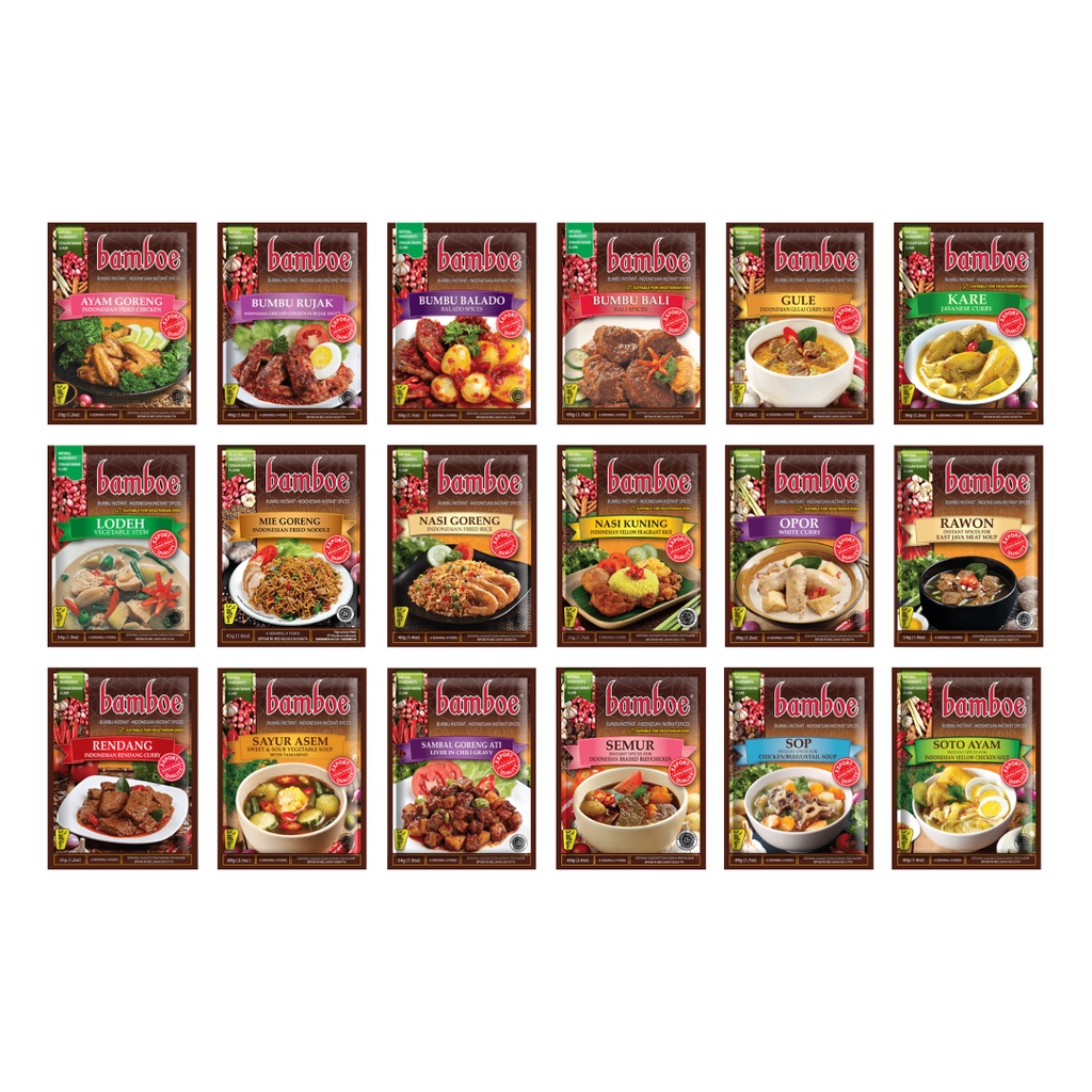 

Bamboe Bumbu Masakan Indonesia Kualitas Ekspor - All Varian