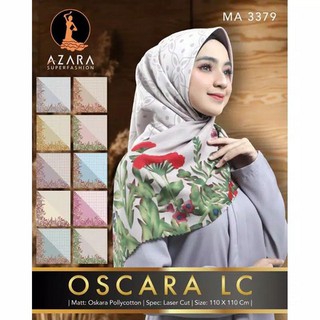 Jual HIJAB AZARA SEGI EMPAT MOTIF LASER CUTTING | Shopee Indonesia