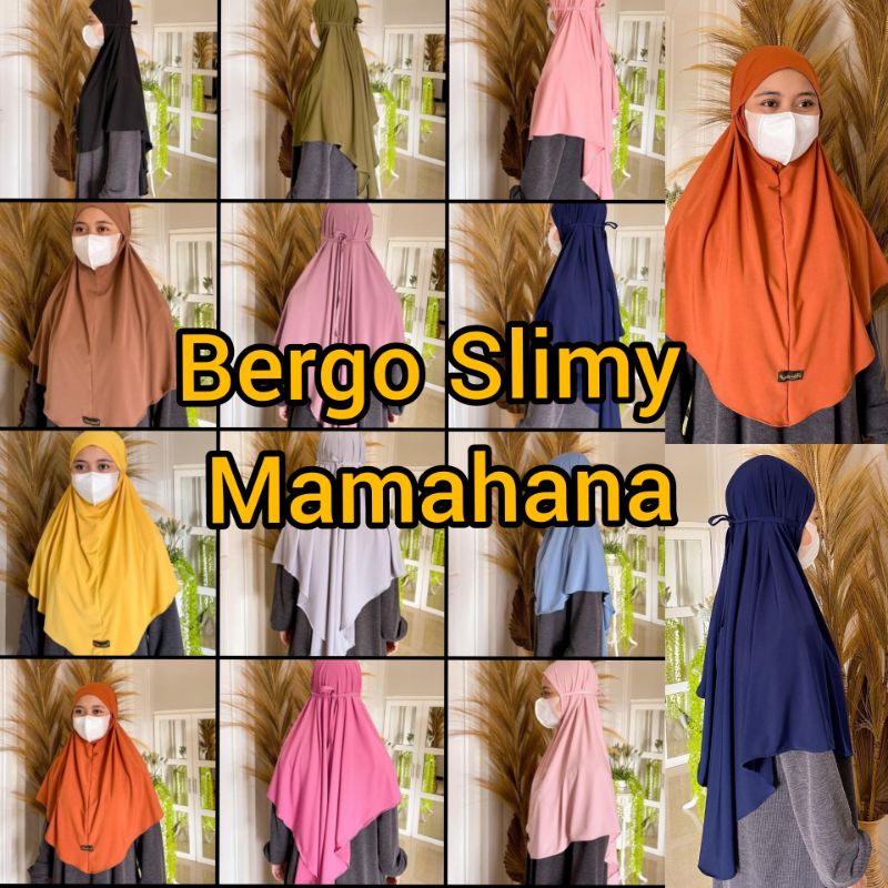 BERGO SLIMY Mamahana Sekararum fashion/Reseller sekararum/ Bergo Jersey Sekararum