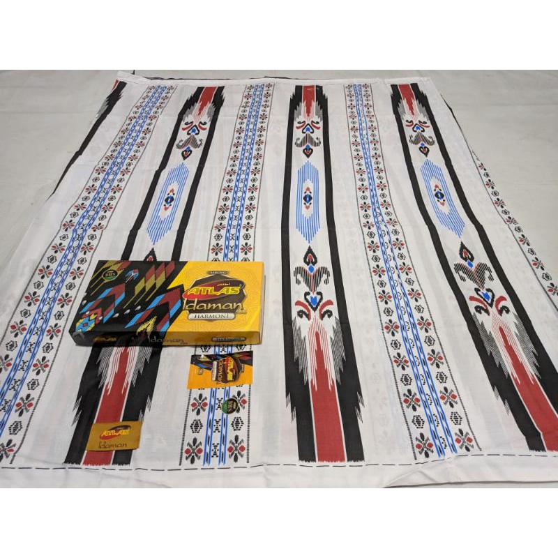 Sarung Atlas Idaman Putih