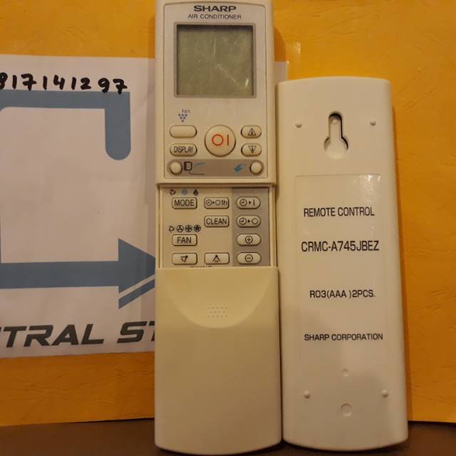 Remote AC SHARP AIR CONDITIONER CRMC-A745JBEZ