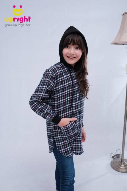Kemeja Flanel Girls Series / Kemeja Flanel Anak / Kemeja Hoodie Flanel / Jaket Anak Flanel / Jaket H