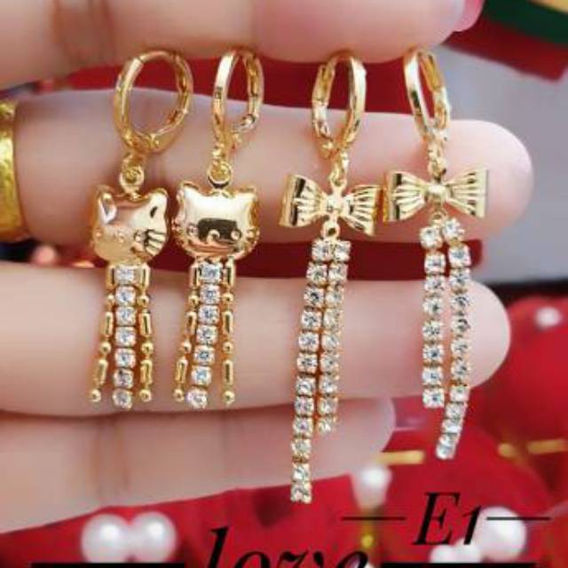 Xuping set perhiasan anak lapis emas 24K 1220