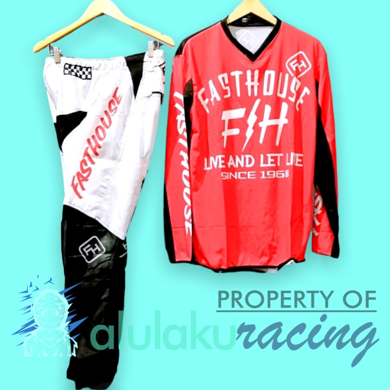 Jersey &amp; Celana Motocross MX Trail Satu Set for Trabas Adventure - 021