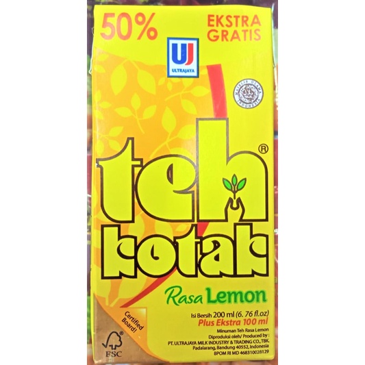 

Ultra Teh Kotak Rasa Lemon 200ml