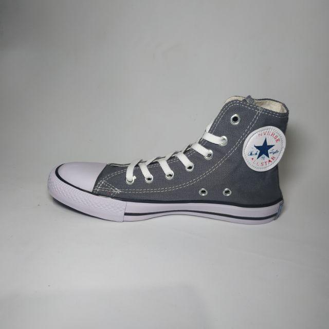 SEPATU CONVERSE HIGH + BOX / SEPATU SENIKERS TINGGI/SEPATU PRIA DAN WANITA-TINGGI Abu