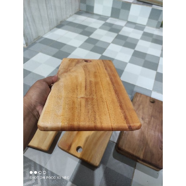 Serving Board / Talenan Kayu Pinus Jati Mahoni / Wooden Cutting Board