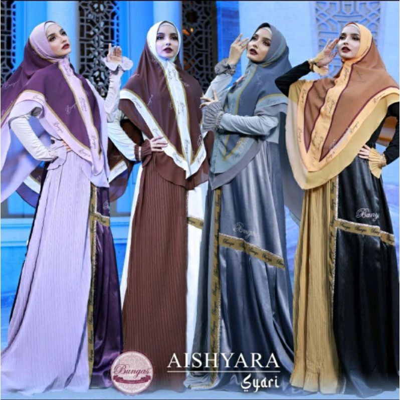 Gamis Aishyara Syar'i Original Bungas By Ida Andriansyah