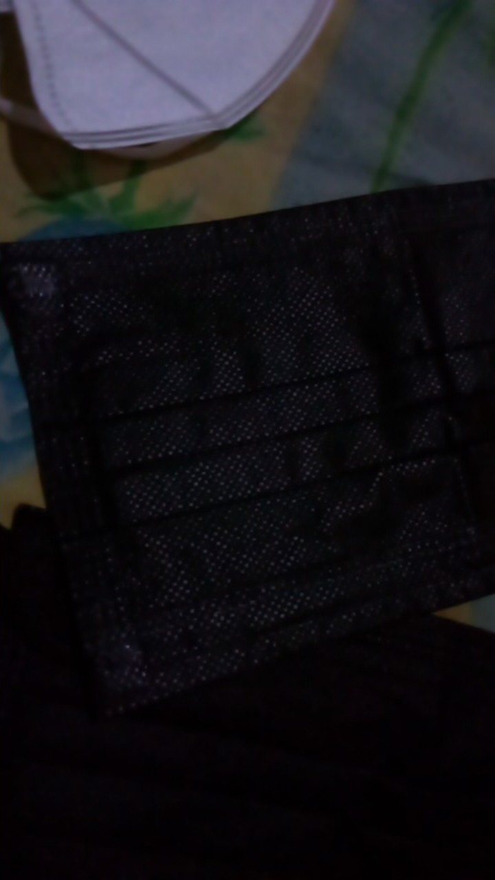 Masker Hitam | Masker Kpop | Masker 3play Earloop | Masker Kain Hitam