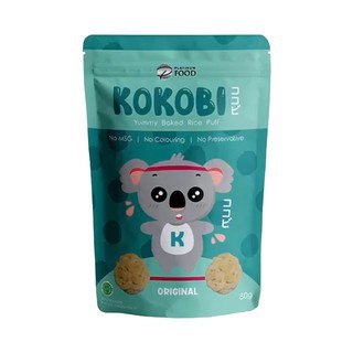 

KOKOBI Yummy Baked Rice Puff Snack Makanan Ringan Original 80g