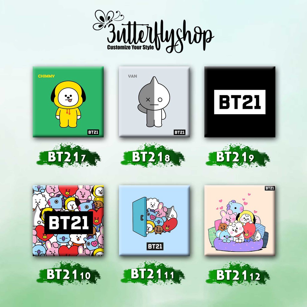 [DECOR] BT 21 dekorasi foto hiasan dinding poster tempelan Pajangan kayu