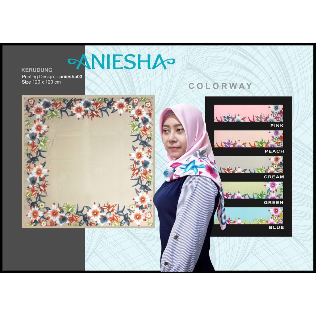 Kerudung Aniesha 03 120x120cm