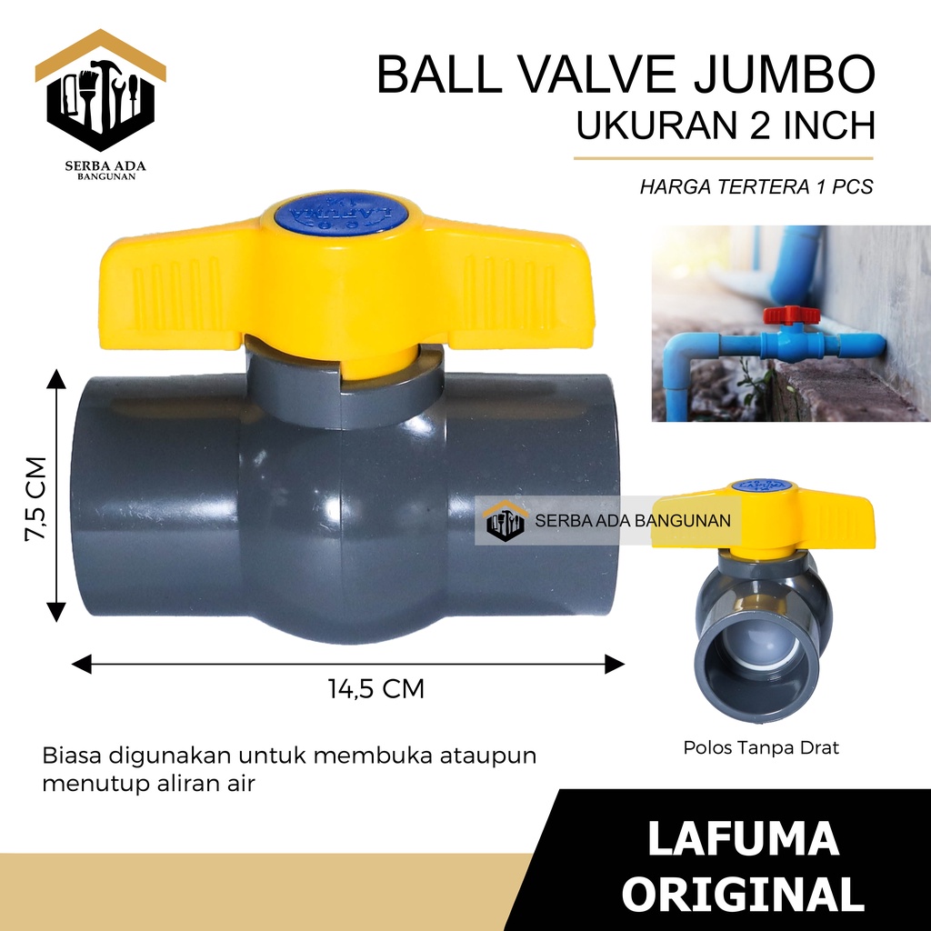 Ballvalve Stop Kran Lafuma 11/4 11/2 2 inch 2inch 11/2inch 11/4inch Ball Valve Murah Grosir