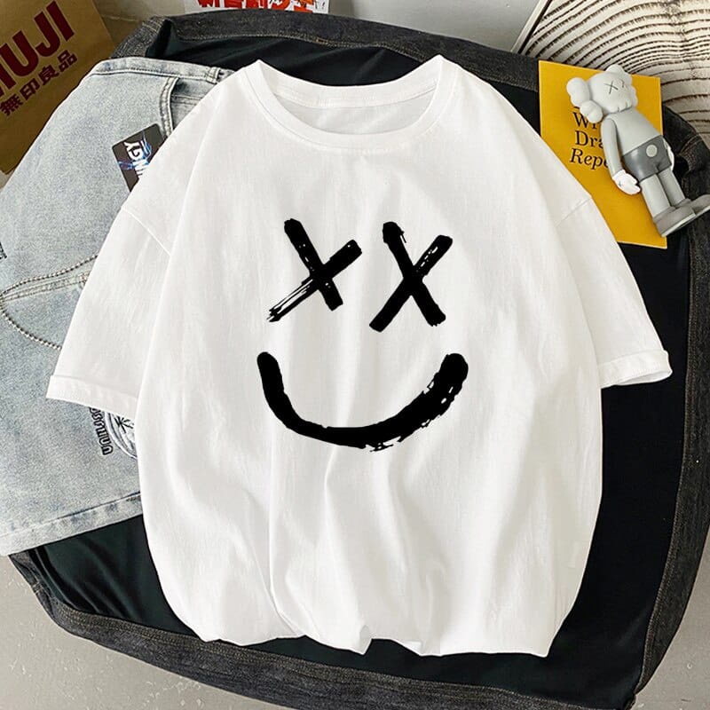 MYSTIQUE.ID-BAJU KAOS XX SMILE T-SHIRT LUCU DAN AESTHETIC