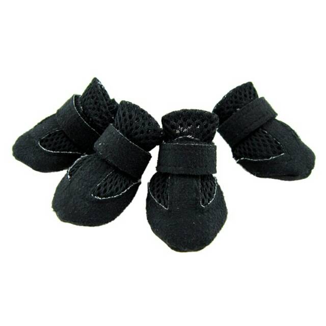 4 pc sepatu boot anjing kucing hewan binatang  berpori anti slip murah pet shoes