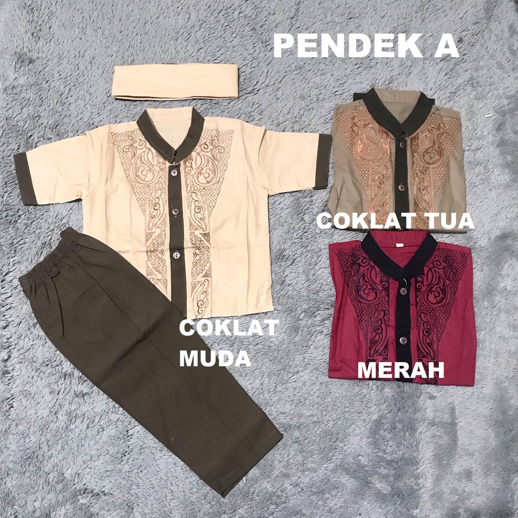 Baju Setelan Koko Anak / Setelan Muslim Anak Usia 0-2 Tahun