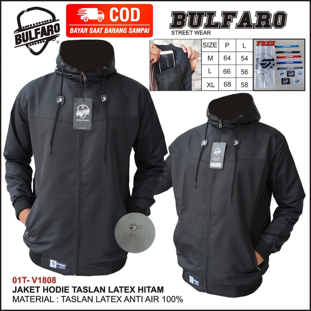 JAKET PRIA ANTI AIR WATERPROOF POLOS ORIGINAL BULFARO