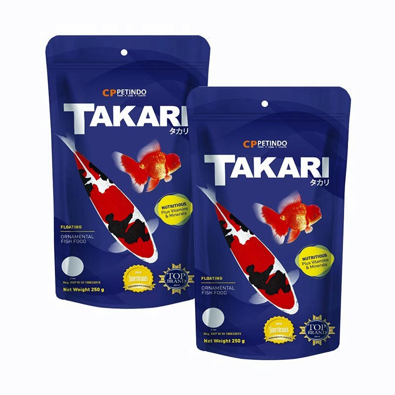 Takari 250GR 250 gr 1mm Makanan Pakan Ikan Hias Fish Food floating type