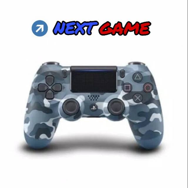Stick / Stik / New Dualshock 4 PS4 Original warna Blue Camo / Army