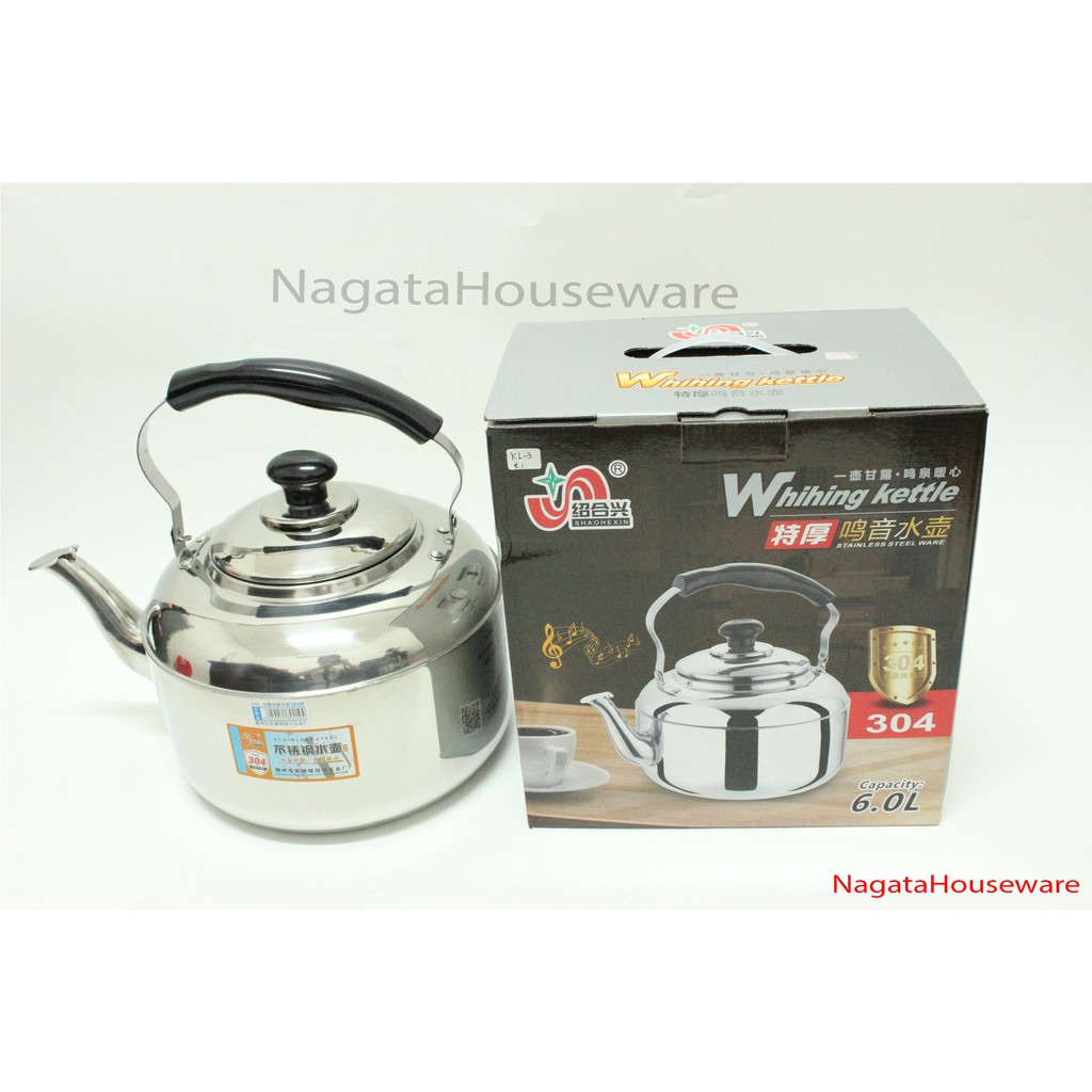 Teko Siul Bunyi Whistling Kettle Stainless 304 6L KL-3 Ceret Kendi Murah Promo Diskon