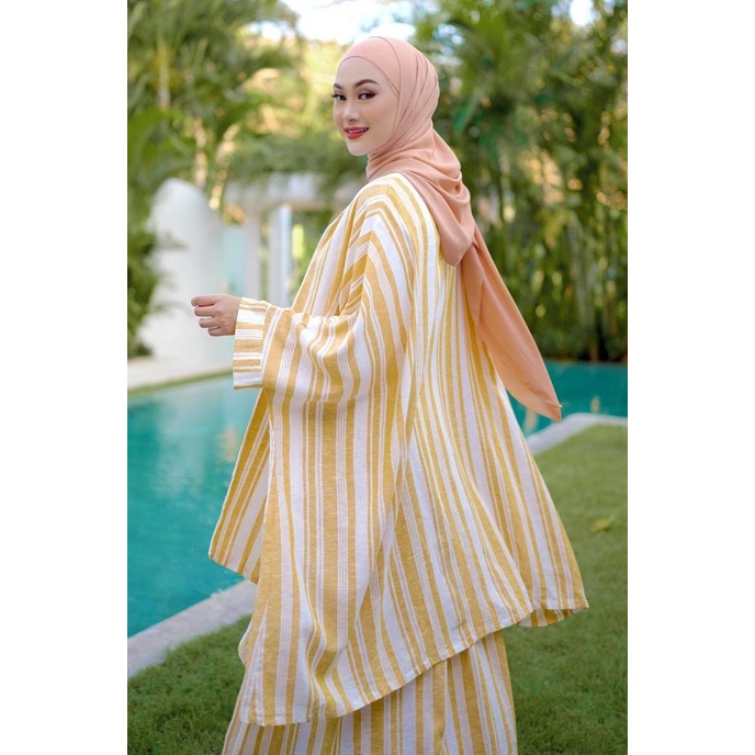 Nada Puspita Embun - Stripe Outer - Yellow