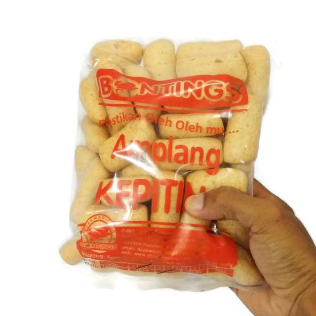 

Makanan Cemilan krupuk oleh-oleh amplang kepiting bontings 200gr