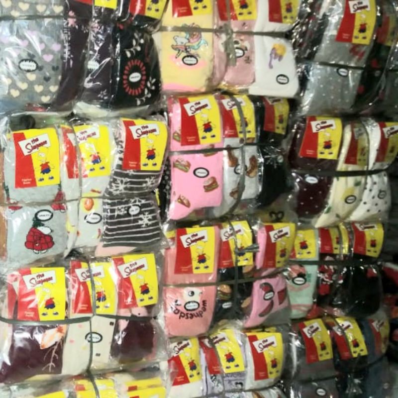 ( 12 PASANG ) Murah !!! KAOS KAKI MOTIF TK,SD,REMAJA-5