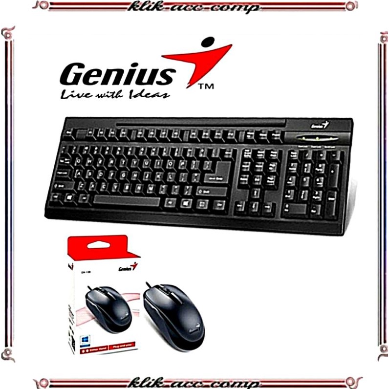 KEYBOARD MOUSE USB GENIUS KB-100 COMBO