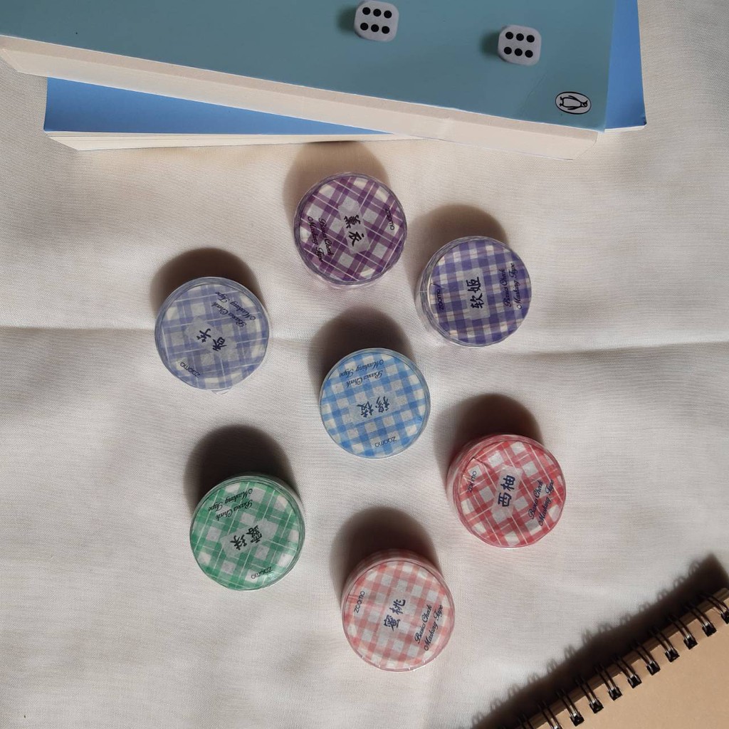 

Washi Tape Gingham Pattern Cute Aesthetic