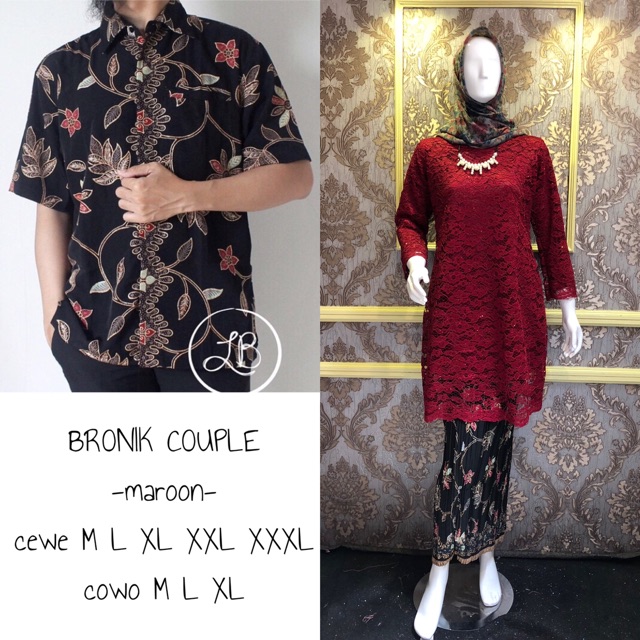 BRONIK COUPLE / KEBAYA COUPLE MODERN / KEBAYA TUNANGAN / KEBAYA KONDANGAN