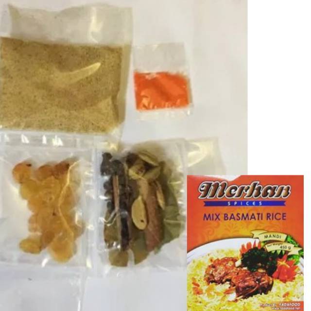 

MERHAN Paket Nasi Mandhi (BERAS BASMATI+BUMBU). Enak & praktis