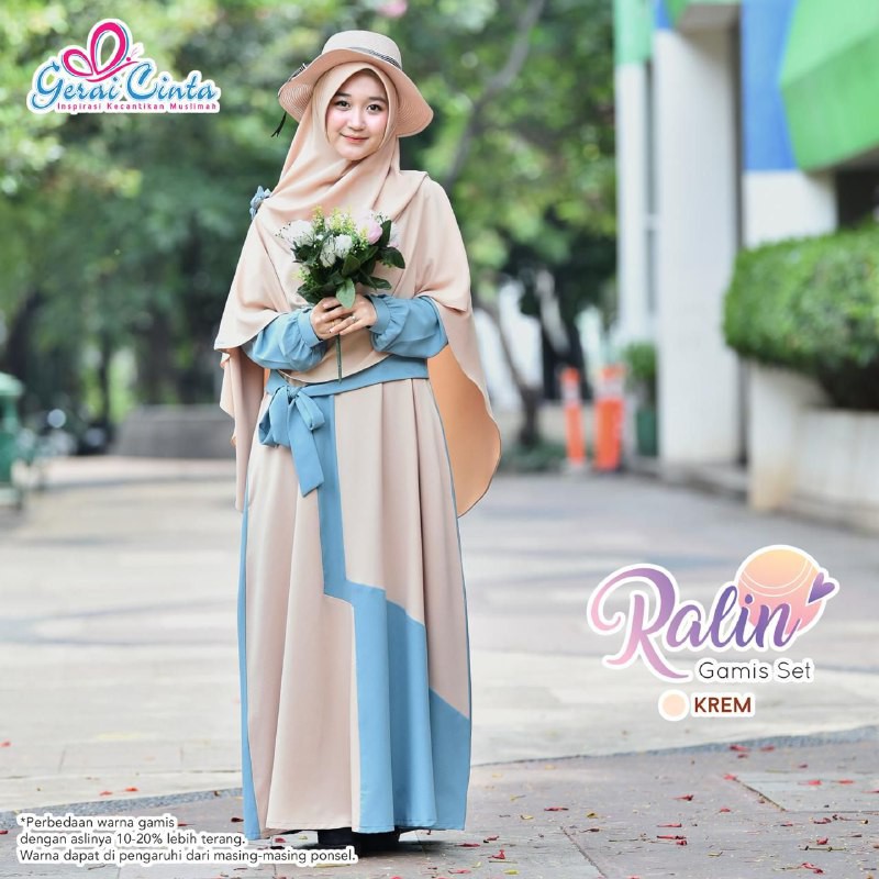 Ready - Ralin Mix Krem Gamis Set by Gerai Cinta