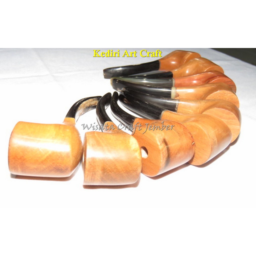 

JUAL RODUK ASLI Pipa Cangklong WALIKUKUN Kombinasi Tanduk Sapi Model 01 Paket 9 Buah US KAC