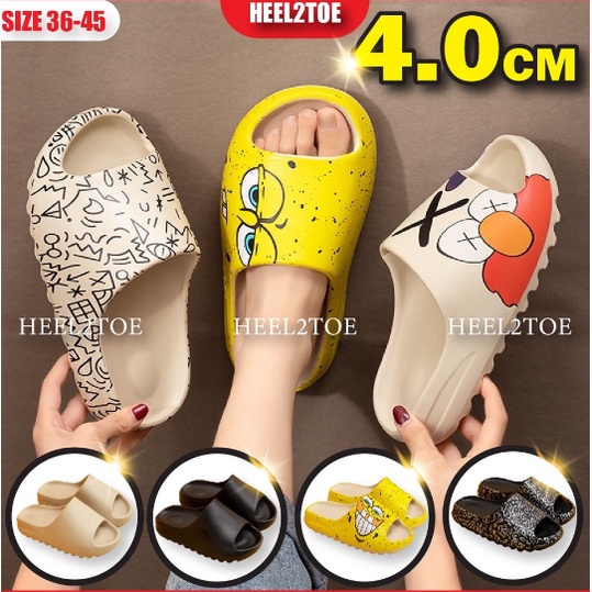 Sandal Slide KOREA IMPOR SLIDE YEEZY sendal wanita dan pria UNISEX APLLAUSE KAWS murah Karet Perempu