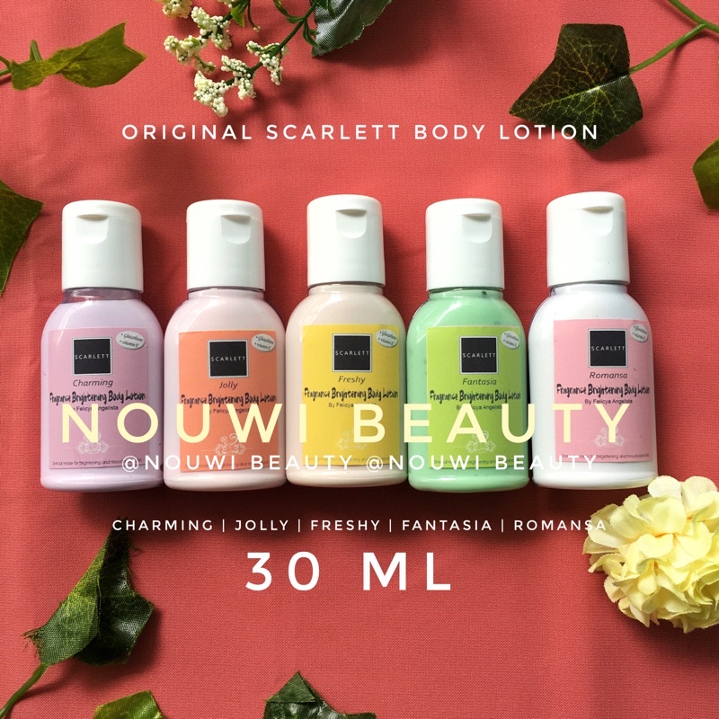 Scarlett Mini Body Lotion 30ml 60ml | Scarlet Tester | Skarlett kecil imut menggemaskan