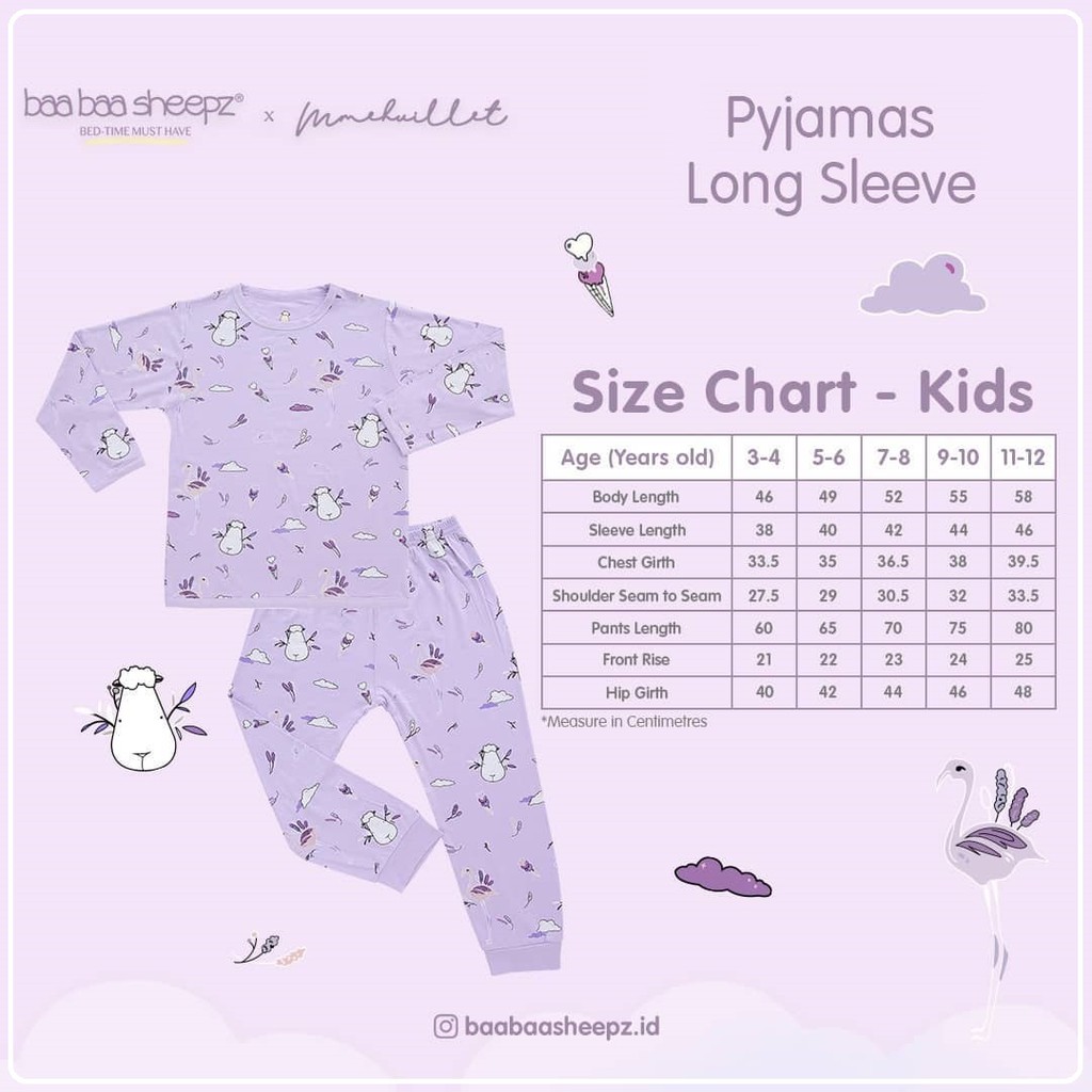 Baa Baa Sheepz Flamingo Collection - Pyjamas Set Size Kids