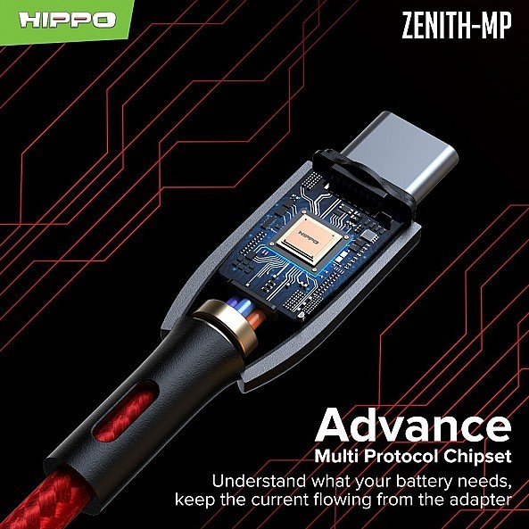 Hippo Zenith MP Kabel Data USB Type C 5A Fast Charging 100W