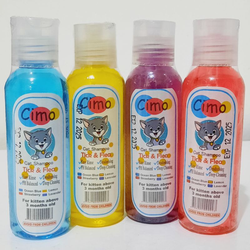 cimo tick &amp; flea cat shampo for kitten 100ml