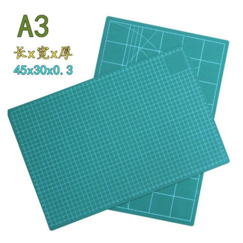 

Work Cutting Mat Pad Alas Potong Grid A3 45 x 30cm Green
