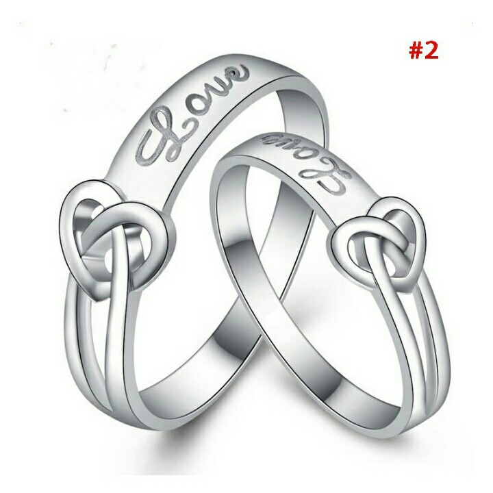 Cincin Couple (Sepuh Perak, Anti Karat)