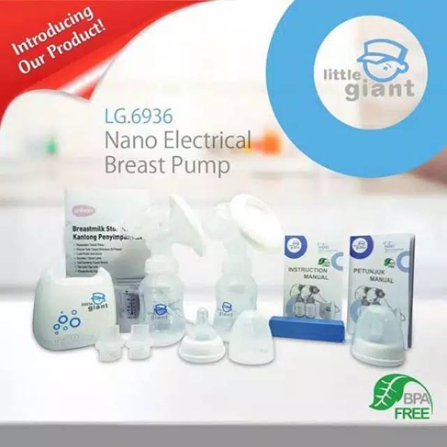 LITTLE GIANT - NANO ELECTRICAL BREAST PUMP DOUBLE LG6936 / POMPA ASI ELEKTRIK DOBEL