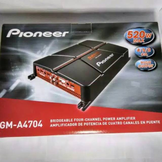 POWER PIONEER GM-A6704 4 CHANNEL AMPLIFIER
