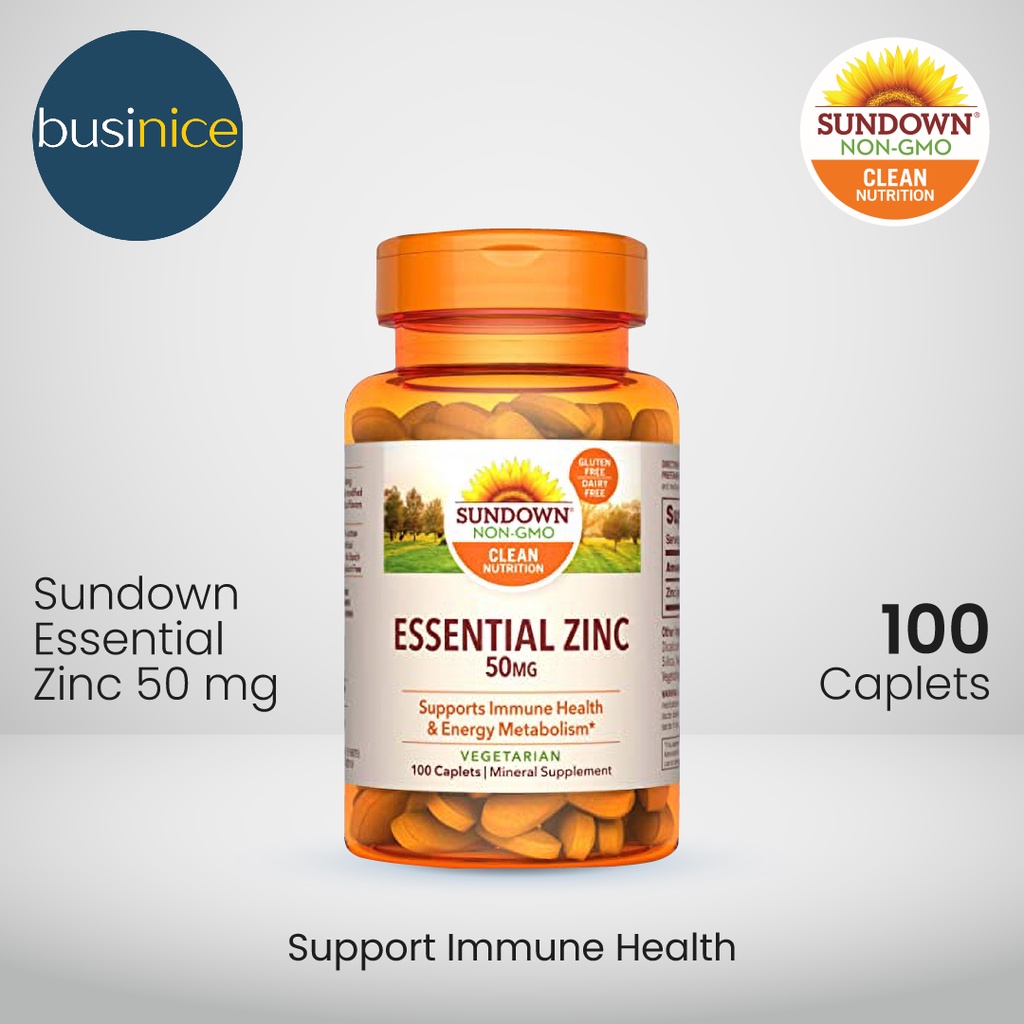 Sundown Essential Zinc 50 mg 100 Caplets