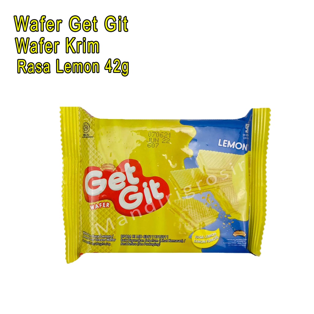 Wafer Krim *Wafer Get Git * Rasa Lemon * 42g